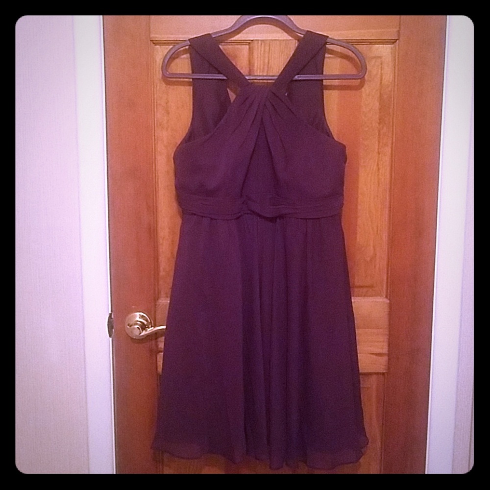 NWOT Never worn David's Bridal Plum Dress